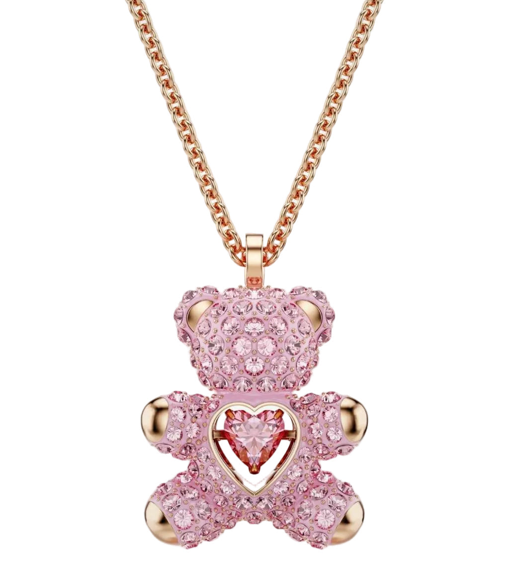 Swarovski Teddy Bear Pendant Necklace